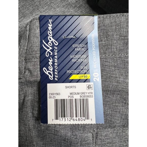 New! Ben Hogan Men's Performance Shorts Grey 42 NWT - Picture 3 of 3